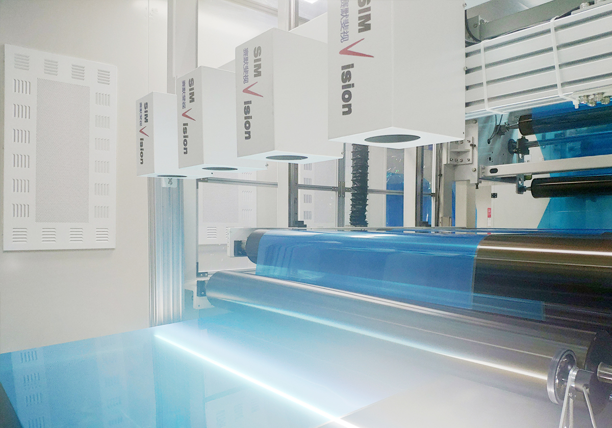 薄膜視覺檢測，主要檢測孔洞，糊料等瑕疵